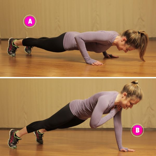 Exercice push-up tap